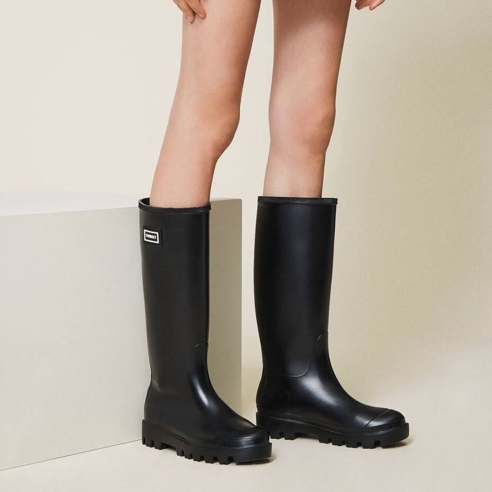 TWINSET Rain Boots with logo